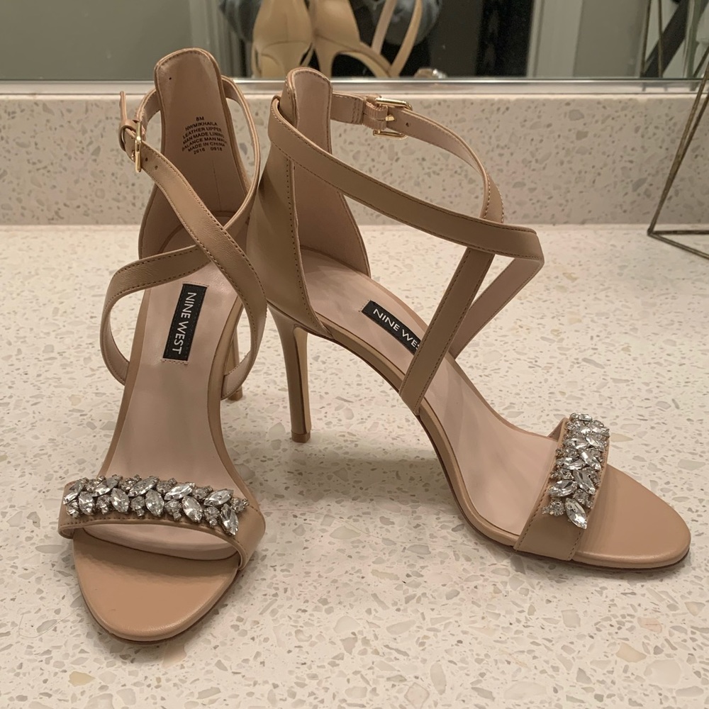 NWOT Nine West Jeweled Sandals